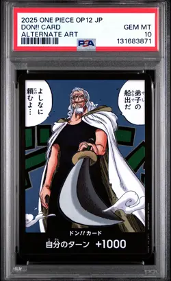 PSA 10 2025 One Piece JP OP12 DON CARD Alternate Art GEM MINT - Image 1