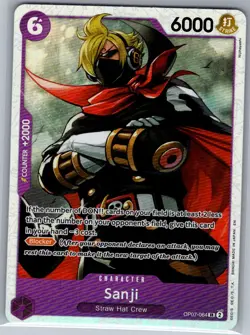Sanji OP07-064 SR PRB02 - One Piece Card - NM - Image 1