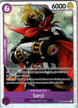 Sanji OP07-064 SR PRB02 - One Piece Card - NM - Image 1