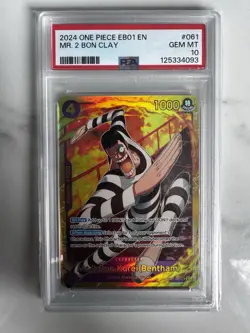 ONE PIECE EB01 Mr 2 Bon Clay Bentham PSA 10 GEM MINT EB01-061 EN - Image 1