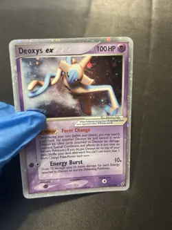 Pokemon Deoxys ex 97/107 EX Holo Rare EX 100HP 2005 Psychic Card - Image 2