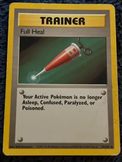 Full Heal Base Set 82/102 Pokemon Card.LP - Image 1