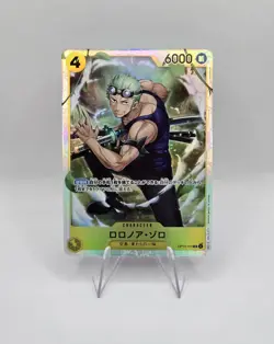 One Piece Card Game OP15-113 Roronoa Zoro SR Japanese Adventure On Kami's Island - Image 1