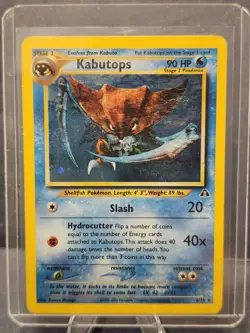 Pokemon TCG Kabutops Neo Discovery Holo Card 6/75 Unlimited Rare, LP - Image 2