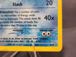 Pokemon TCG Kabutops Neo Discovery Holo Card 6/75 Unlimited Rare, LP - Image 3
