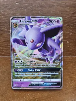 Pokemon Card - Espeon GX Sun & Moon Base Set 61/149 Ultra Rare - Image 1