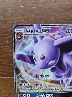Pokemon Card - Espeon GX Sun & Moon Base Set 61/149 Ultra Rare - Image 3