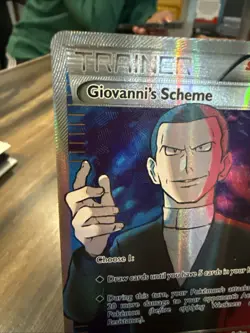 Pokemon TCG Trainer Giovanni's Scheme Full Art Breakthrough Card 162/162 - Image 2