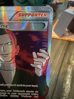 Pokemon TCG Trainer Giovanni's Scheme Full Art Breakthrough Card 162/162 - Image 3