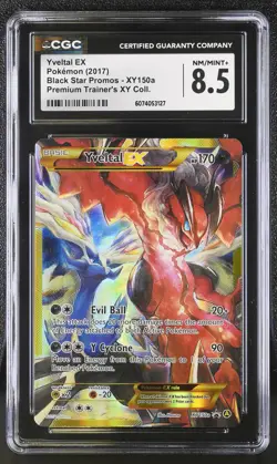 CGC 8.5 Yveltal EX 2017 Black Star Promos XY150a Pokemon Card - Image 1