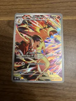 Pokemon TCG Ethan's Typhlosion Destined Rivals Illustration Rare Card 190/182 - Image 1