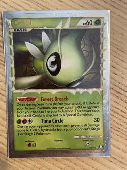 Pokemon Celebi Prime Ultra Rare Holo Triumphant 92/102 TCG Card - Image 1