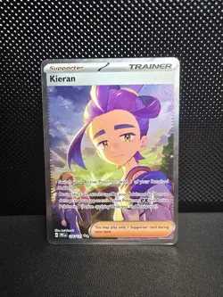 Pokemon TCG Kieran Sir 174/131 Prismatic Evolutions Holo Card NM - Image 1