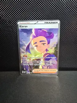 Pokemon TCG Kieran Sir 174/131 Prismatic Evolutions Holo Card NM - Image 2