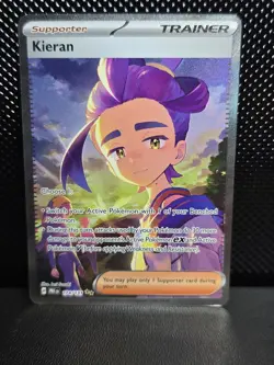 Pokemon TCG Kieran Sir 174/131 Prismatic Evolutions Holo Card NM - Image 3