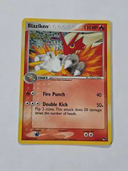 Pokemon TCG Blaziken Holo Rare Card 1/17 Pop Series 1 - Image 1