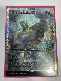 Leonardo, Cutting Edge (Showcase) (Fracture Foil) Teenage Mutant Ninja... - Image 1