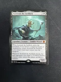 Acererak The Archlich 087/281 M PF MTG Adventures In The Forgotten Realm Series - Image 1