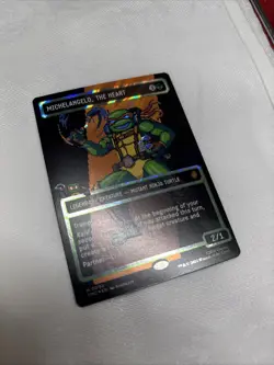 Michelangelo, the Heart (0092) (Borderless) (Surge Foil) Commander: TMNT - Image 3