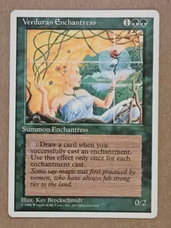Verduran Enchantress - 4th Edition - Lightly Played | MTG - Image 1