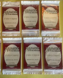 12 MTG Magic the Gathering Fallen Empires Booster Packs 1994 Factory Sealed - Image 3