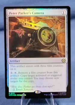 MTG Foil Peter Parker's Camera Prerelease Promo NM - Image 1