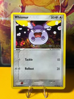 Whismur 73/106 Emerald Holo Pokemon 2005 - Image 1