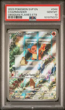 Pokemon Charmander 044 Scarlet & Violet Promo Holo PSA 10 2023 - Image 1