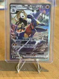 POKEMON SV10 DESTINED RIVALS - CYNTHIA'S GARCHOMP ex SIR #232/182 - Image 1
