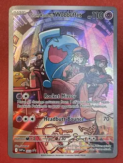 2025 Pokemon Scarlet & Violet Promo SVP #203 Team Rocket's Wobbuffet - Image 1