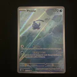 Pokemon TCG Phione Scarlet & Violet Twilight Masquerade 175/167 Illustration NM - Image 1