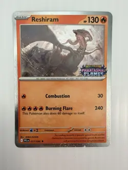 Reshiram 17/94 Promo stamped- Phantasmal Flames -Pokemon Singles- NM - Image 1