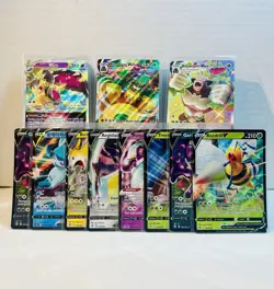 NM Pokemon Card Lot Includes Full Art Rare Vstar Vmax & V Cards English/Japanese - Image 1