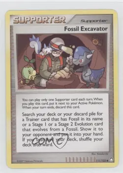 Fossil Excavator Pokemon Diamond & Pearl Mysterious Treasures #111 2007 - Image 1
