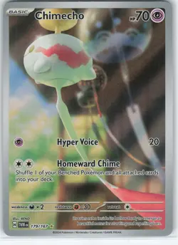 Chimecho 179/167 Illustration Rare Holo SV06: Twilight Masquerade NM Pokemon - Image 1