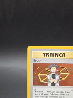 Pokemon Gym Heroes Brock 15/132 Holo Rare 1st Edition Holo Swirl - Image 2
