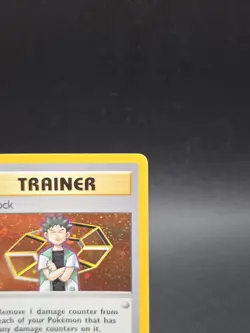 Pokemon Gym Heroes Brock 15/132 Holo Rare 1st Edition Holo Swirl - Image 3