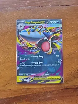 Mega Sharpedo ex Double Rare 061/094 Phantasmal Flames Pokemon TCG - Image 1