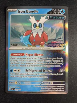 Iron Bundle Pokemon SVP Promo 058 (Prerelease) [Staff] NM - Image 1