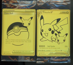Pikachu V SWSH145 Poke Ball SWSH146 Celebrations 2021 SEALED Promo Pokemon - Image 1