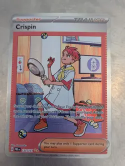 Pokemon Crispin 171/131 SIR Prismatic Evolutions Holo Rare MINT PACK FRESH! ⭐ - Image 1