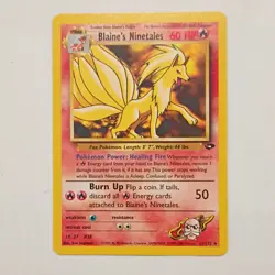 Pokemon Blaine's Ninetales Gym Challenge Rare Regular 21/132 - Image 1