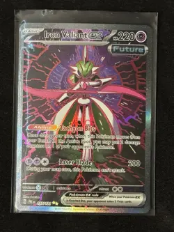 Pokemon TCG Iron Valiant EX Special Illustration Rare Sir Prismatic Evolutions - Image 1