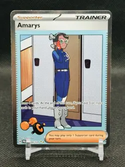 Pokemon TCG Prismatic Evolutions Amarys 170/131 Special Illustration Rare SIR - Image 1