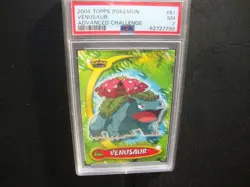 2004 Topps Pokemon Advanced Challenge #81 Venusaur non foil PSA 7 Nm - Image 1