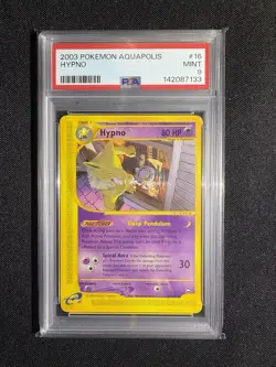 2003 POKEMON AQUAPOLIS #16 HYPNO PSA 9 - Image 1