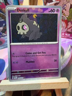 Duskull 035/131 Masterball Prismatic Evolutions Pokemon Reverse Holo NM - Image 1
