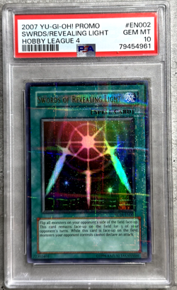 Yugioh Card Swords of Revealing Light Parallel PSA 10, Hobby League 4 HL04-EN002 - Image 1