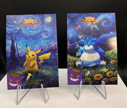 Snorlax & Pikachu Van Gogh Cracked Ice Holo - Halloween Card Database 2025 Peru - Image 1
