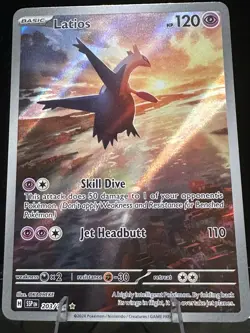 Pokemon Latios 203/191 SSP EN Rare Holo Dragon 120 HP Card 2024 - Image 4